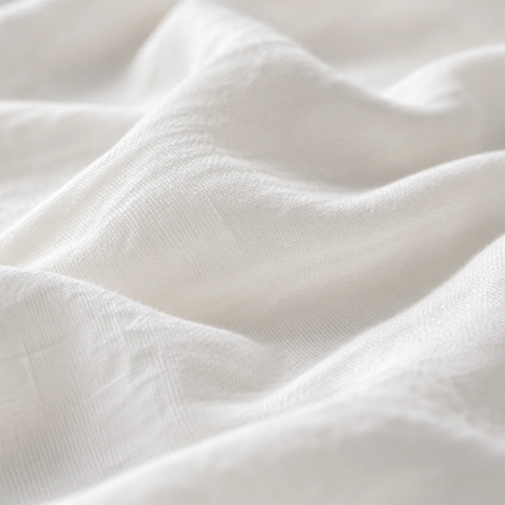 Soft White Cotton Folded Texture Background