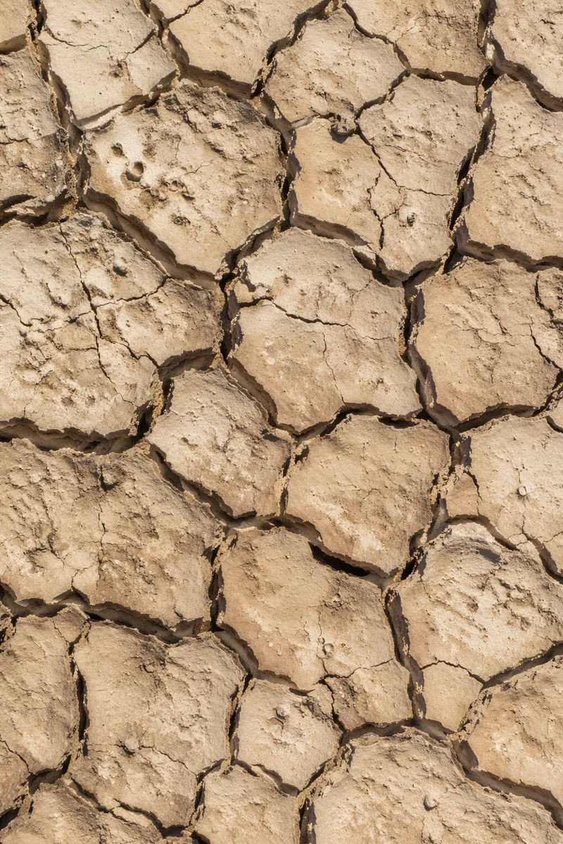 Parched Desert Mud Cracked Earth Texture