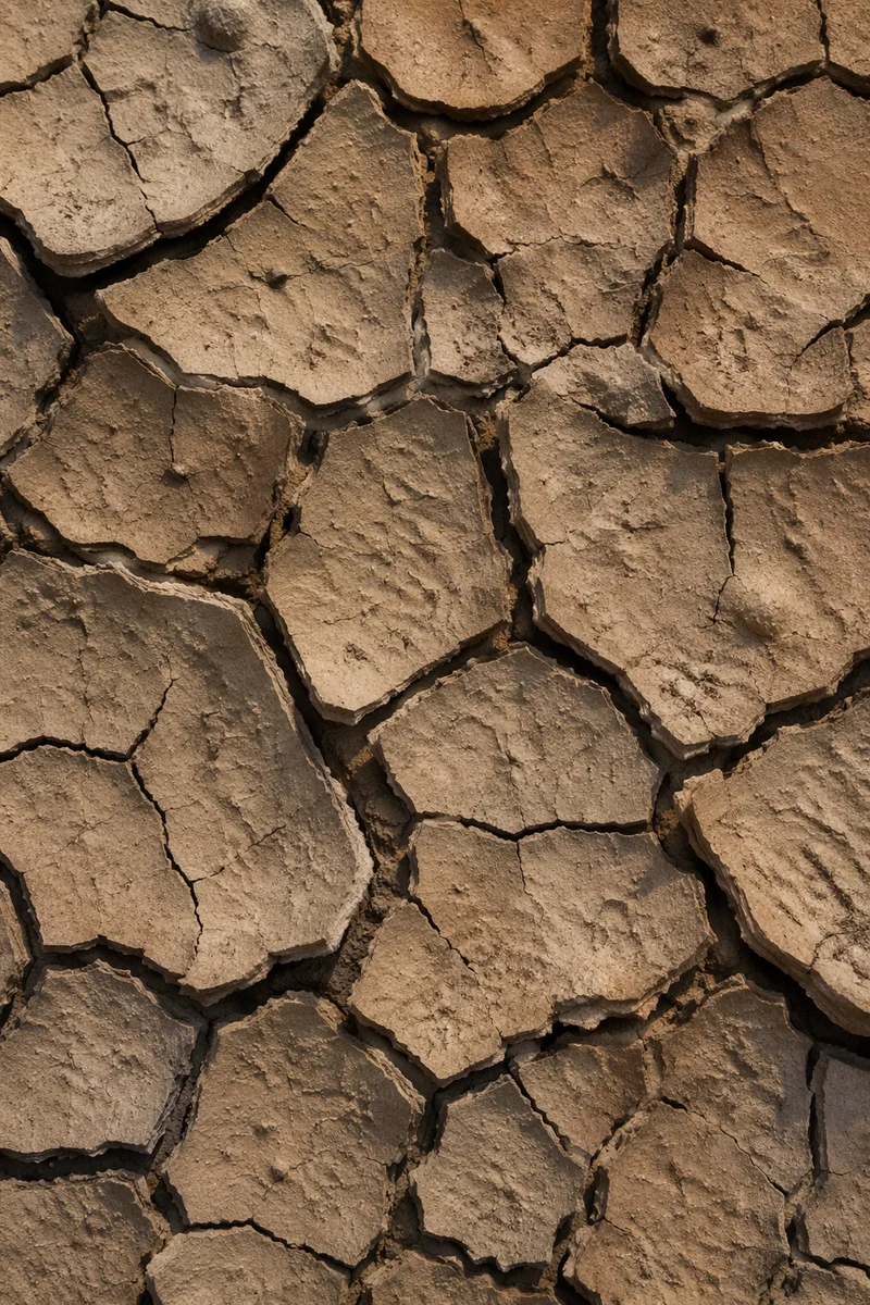 Cracked Desert Mud Texture Background