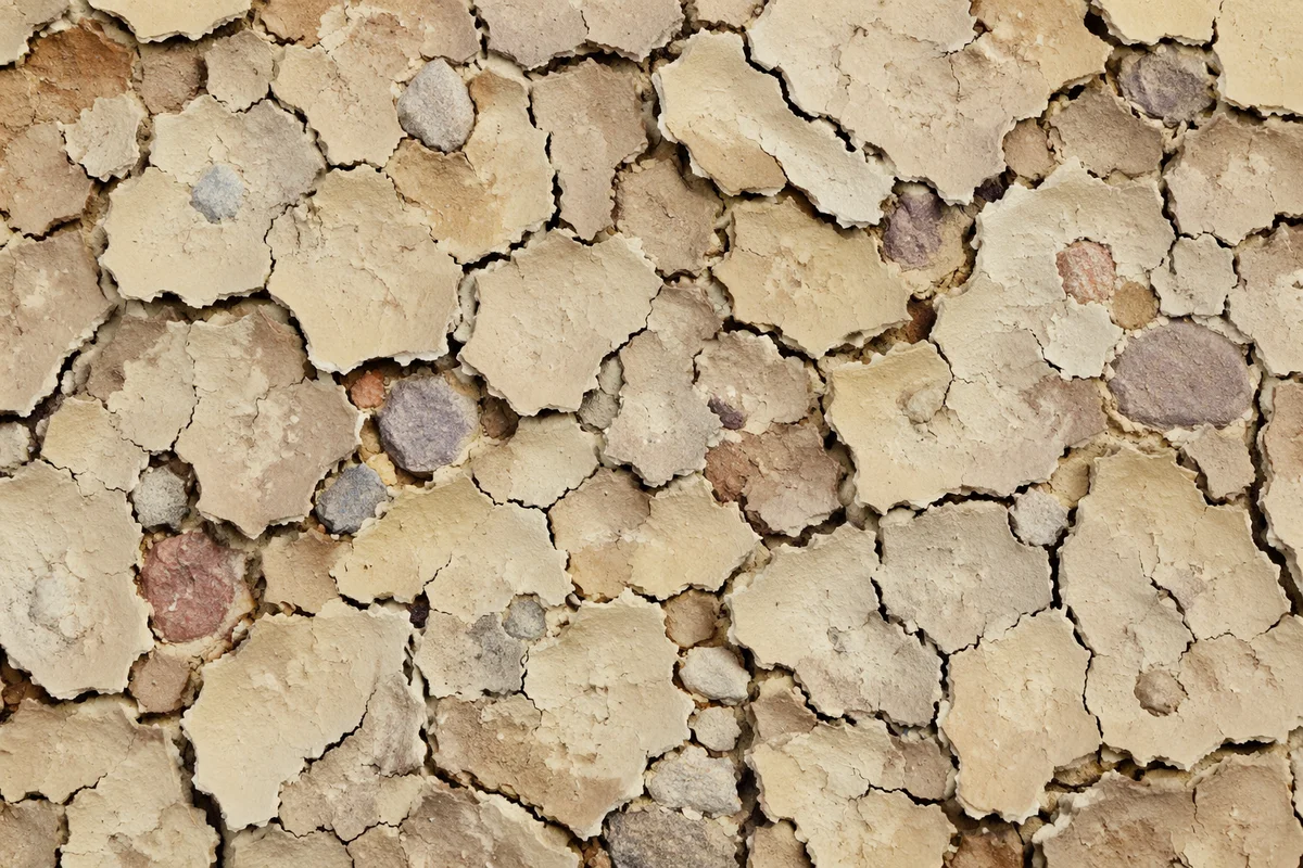 Parched Desert Mud Crack Texture Background