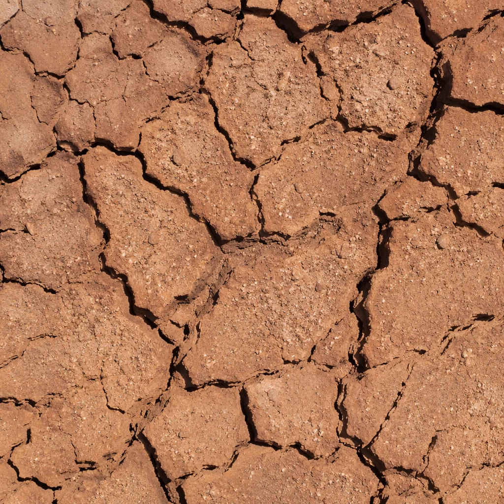 Parched Desert Mud Cracked Earth Texture