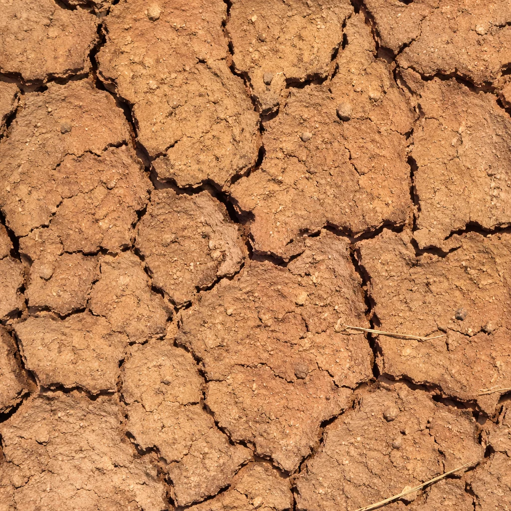 Cracked Desert Mud Texture Background