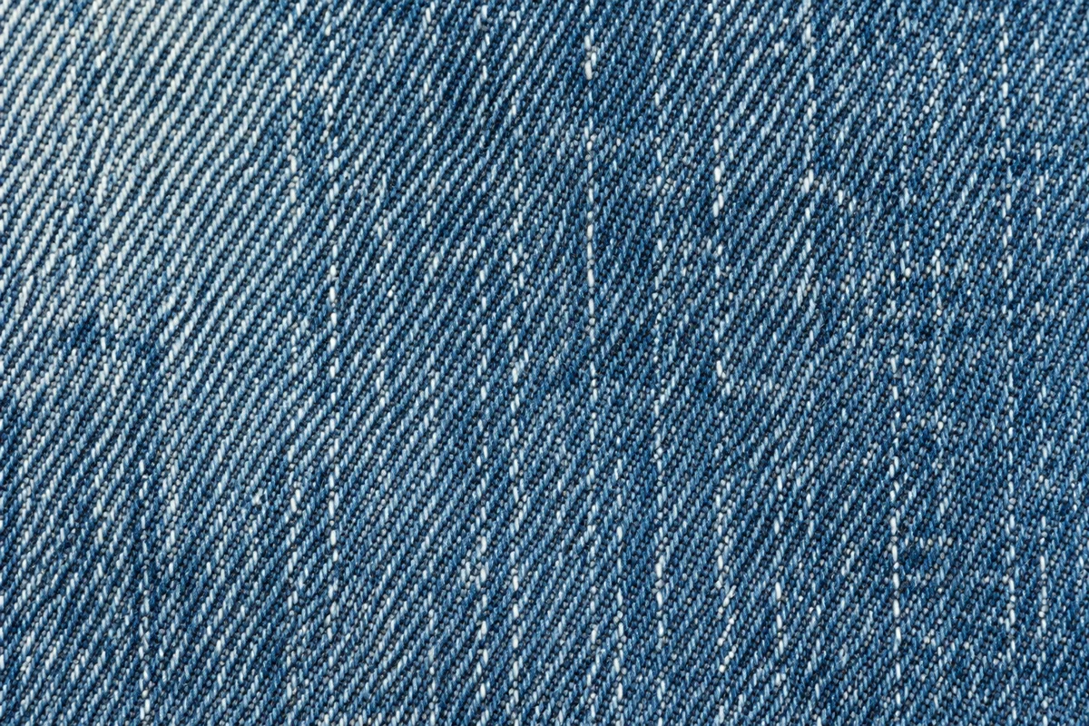 Macro Blue Denim Twill Fabric Texture