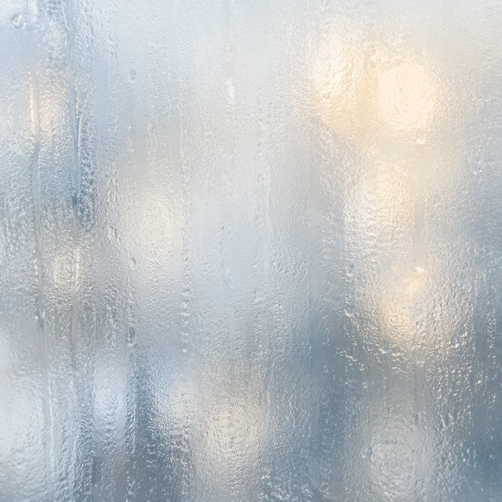 Frosted Glass Background with Blurred Light