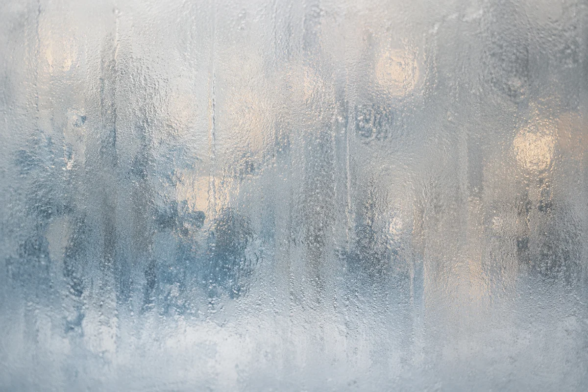 Frosted Glass Background with Blurred Light