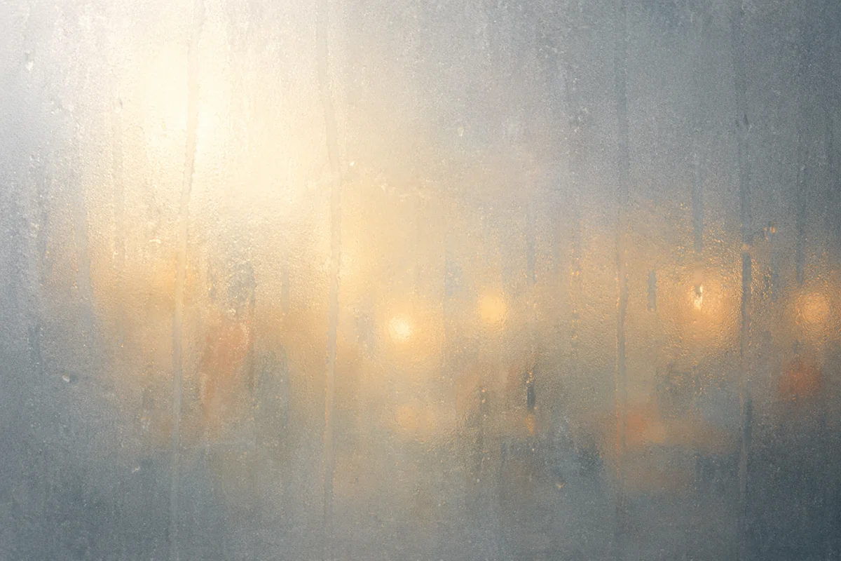 Frosted Glass Texture with Blurred Morning Light