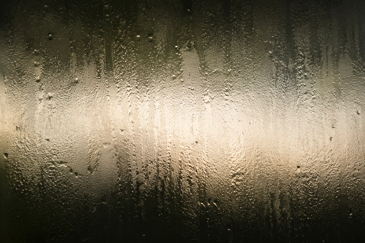Frosted Glass Texture with Blurred Light