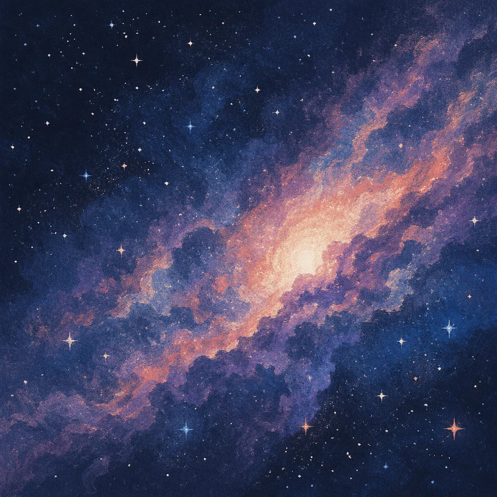 Purple Blue Galaxy Nebula Star Background