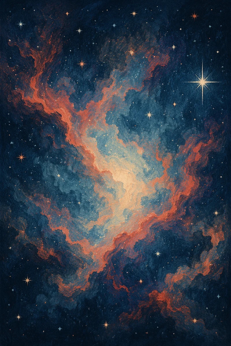 Purple Blue Galaxy Nebula Background