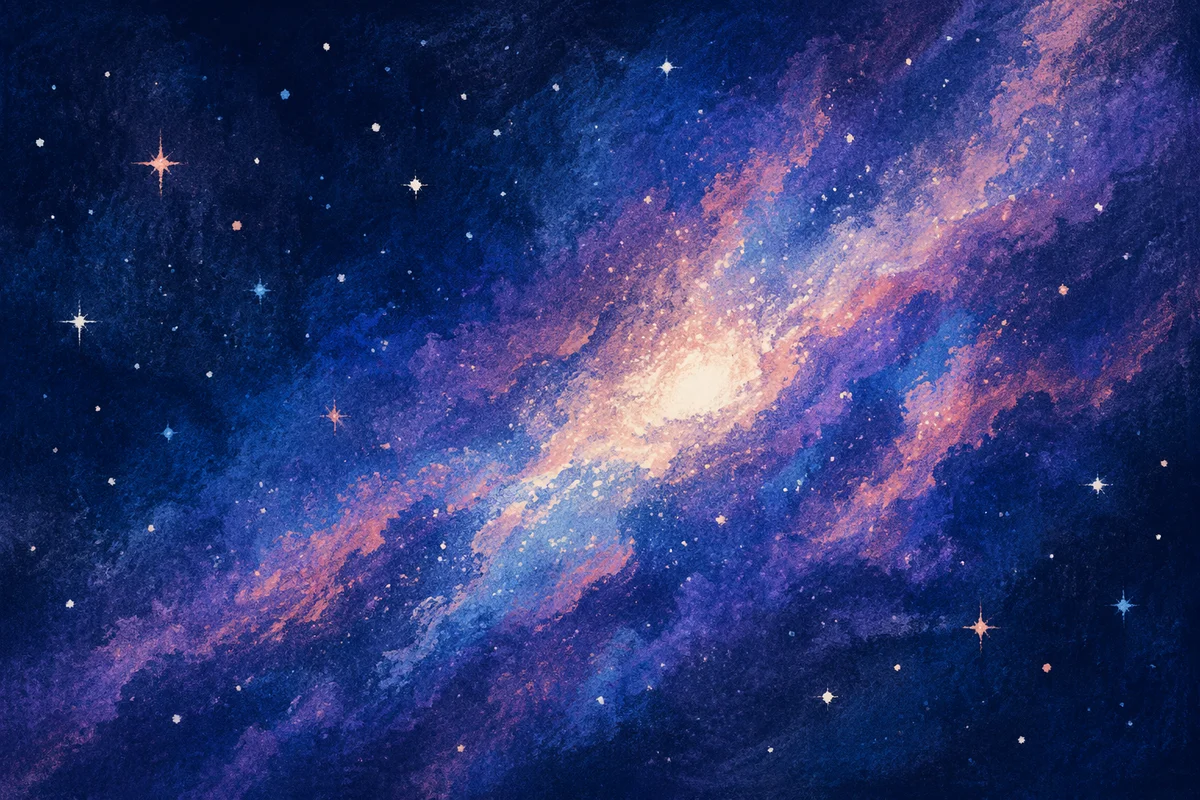 Purple Blue Galaxy Nebula Star Background