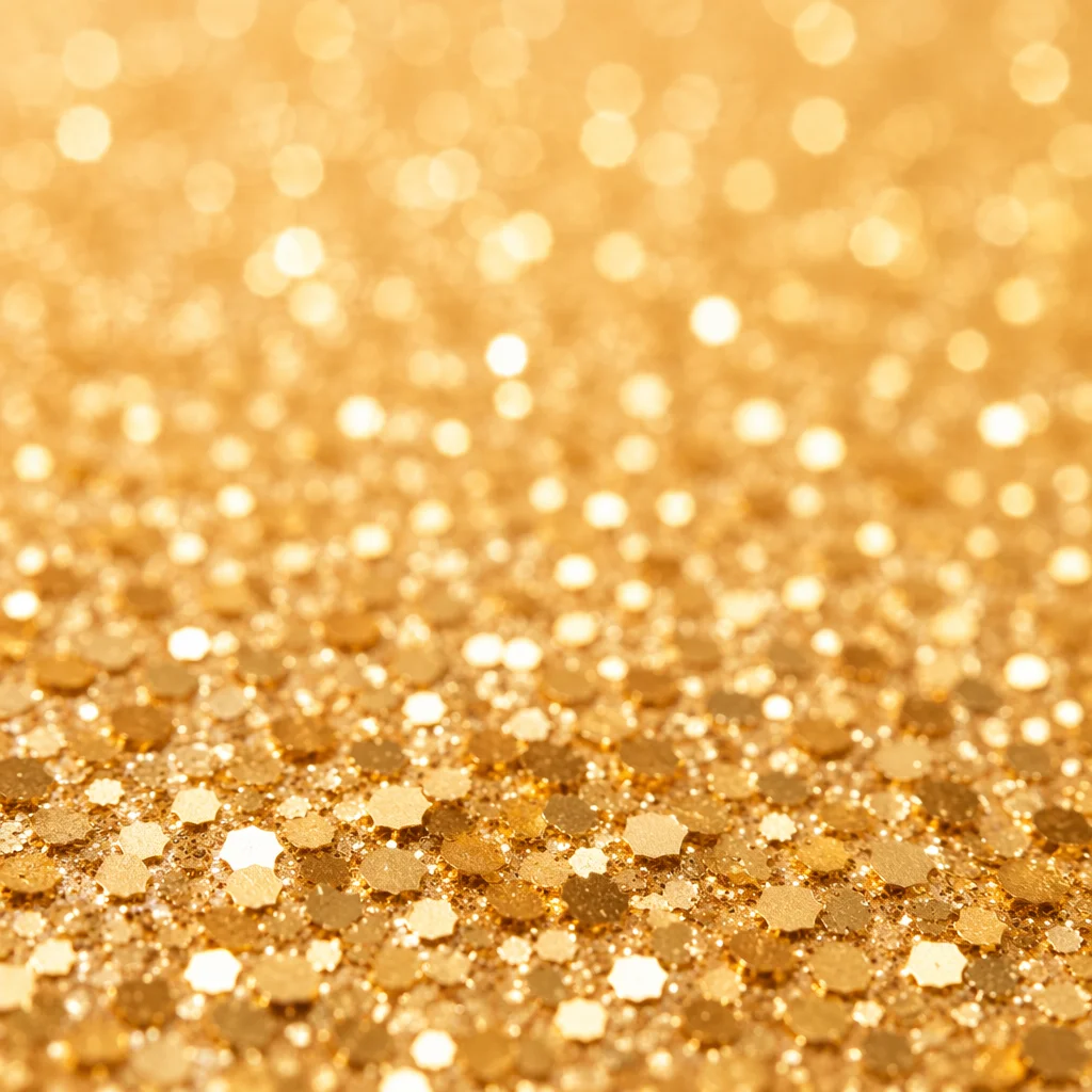 Golden Glitter Celebration Texture Background