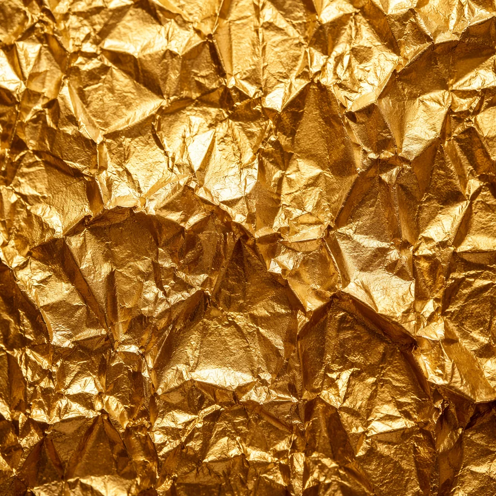 Crinkled Luxury Gold Foil Texture