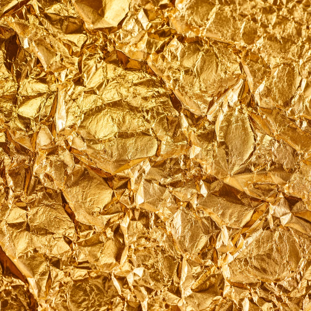 Luxury Crinkled Gold Foil Texture