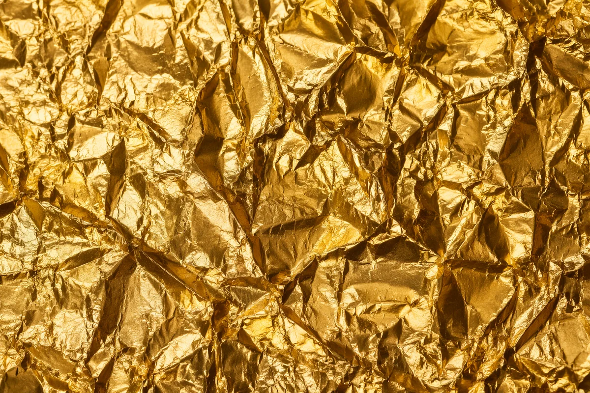 Crinkled Gold Foil Luxury Texture