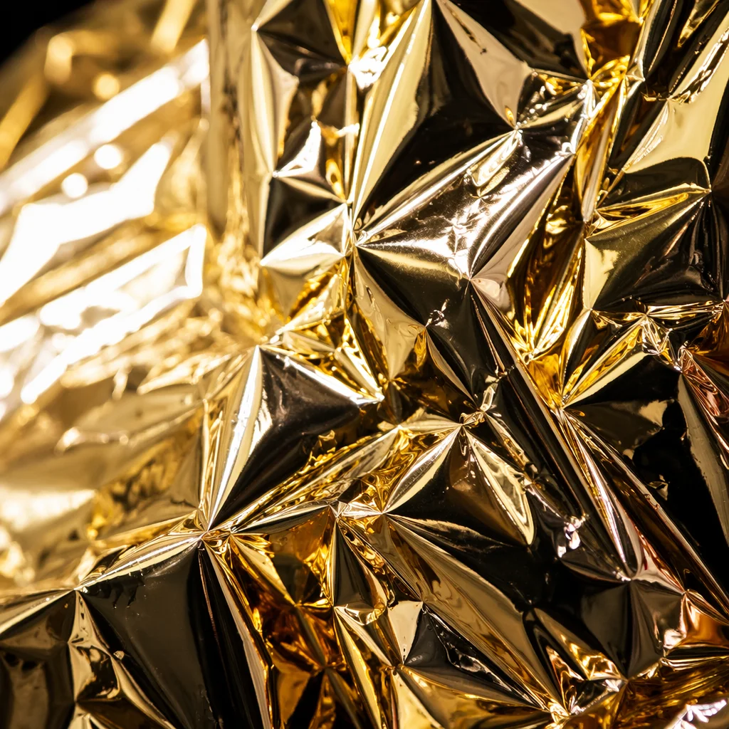 Luxury Crinkled Gold Foil Texture