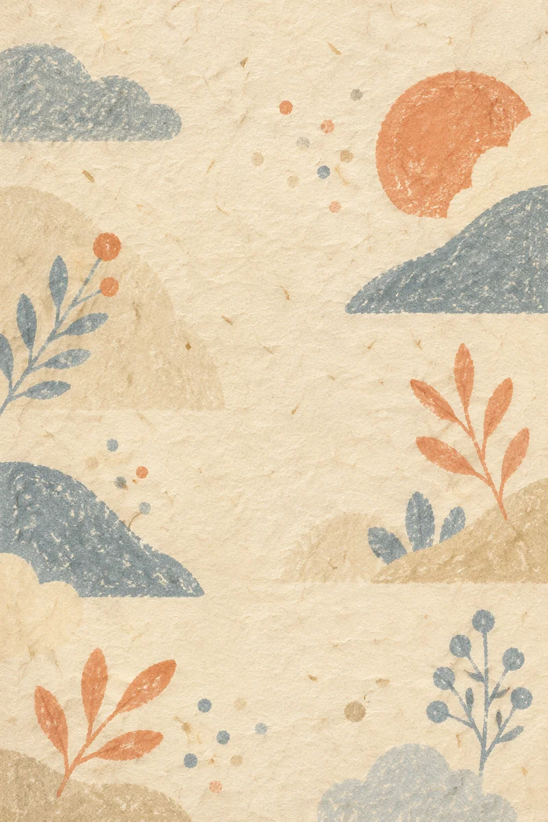 Warm Ivory Japanese Washi Paper Texture