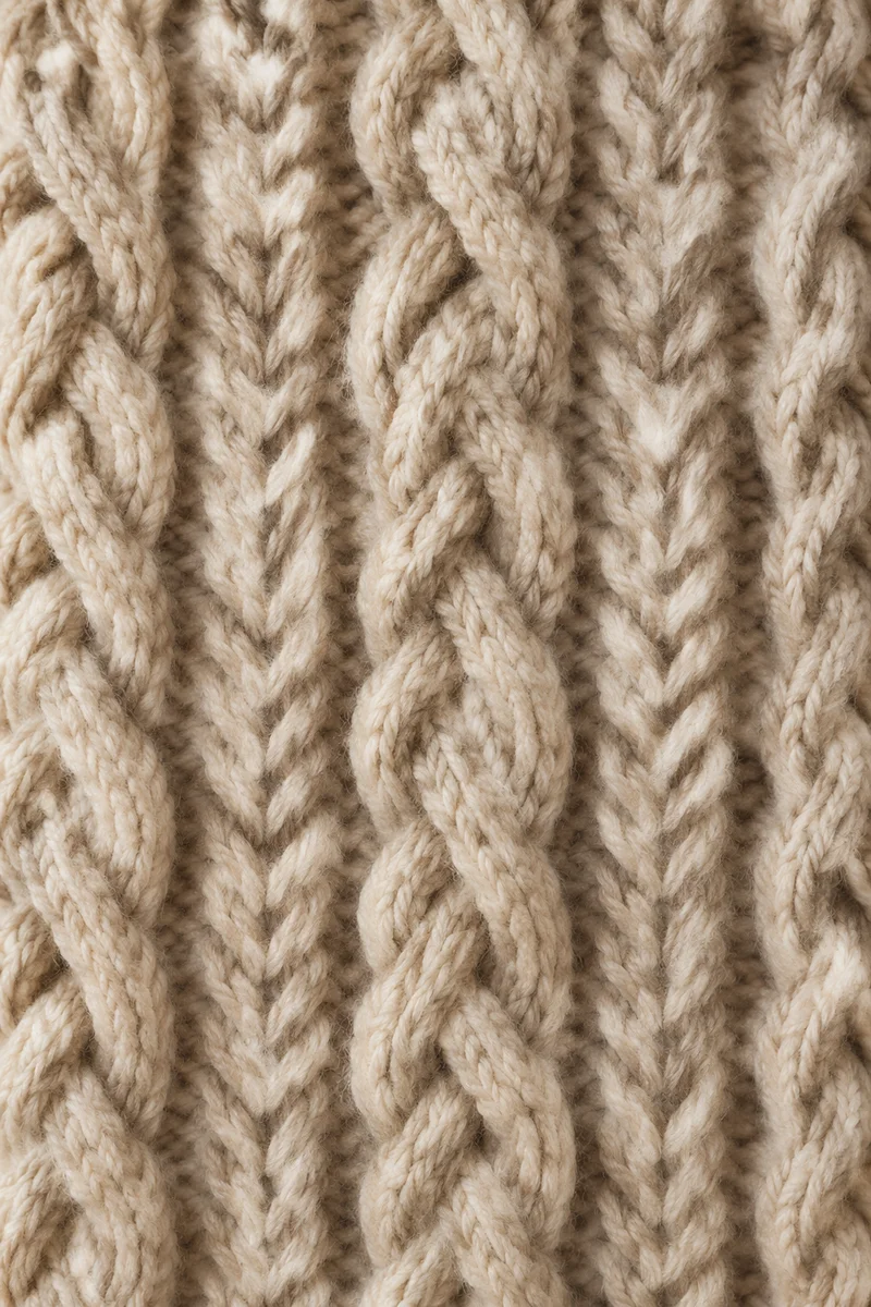 Cozy Cable Knit Sweater Texture Background