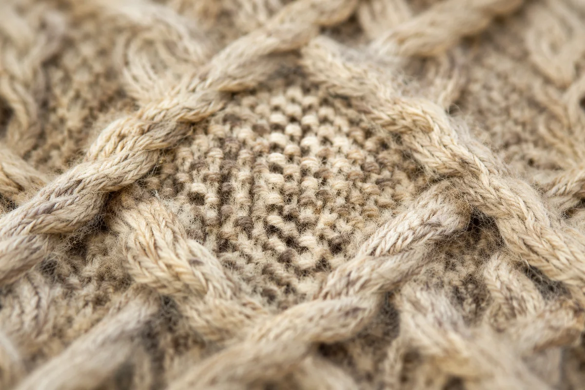 Cozy Cable Knit Sweater Texture