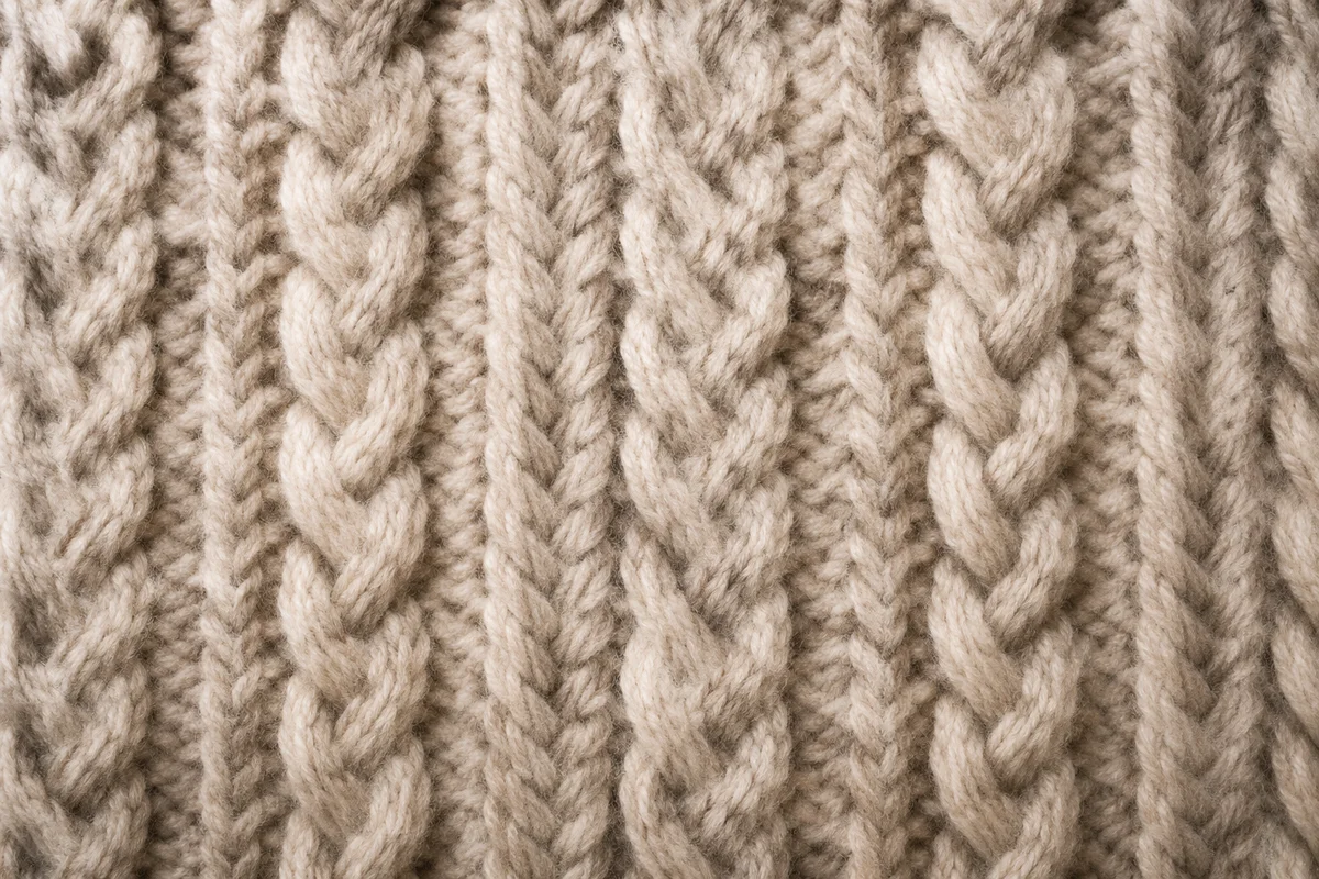 Cozy Cable Knit Sweater Texture Background