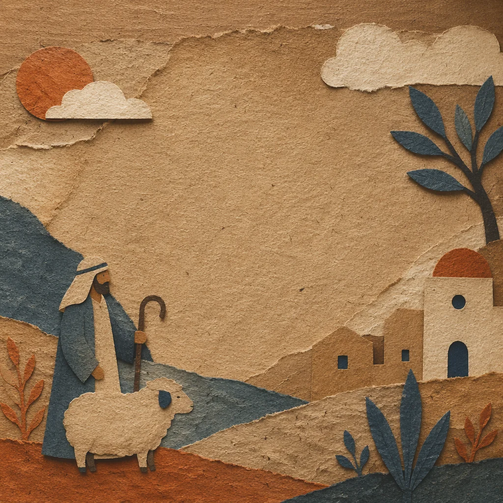 Layered Kraft Paper Texture Background
