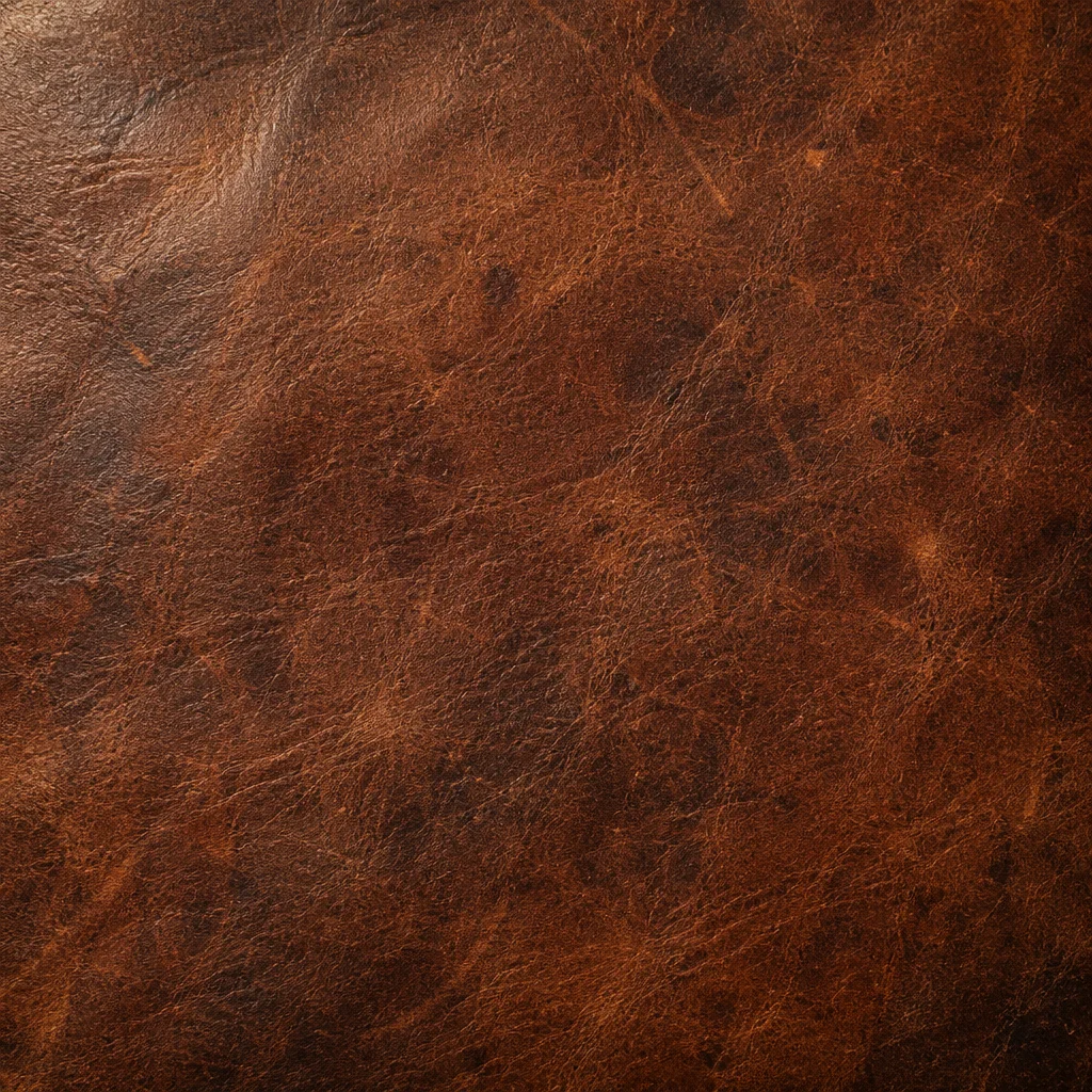 Aged Brown Leather Patina Texture Background