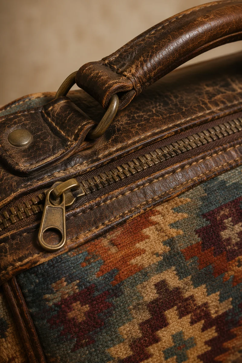Aged Brown Leather Patina Texture