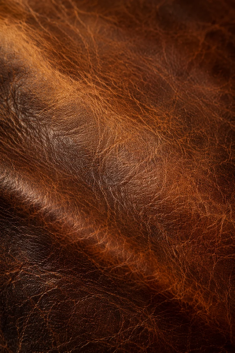 Aged Brown Leather Patina Texture Background