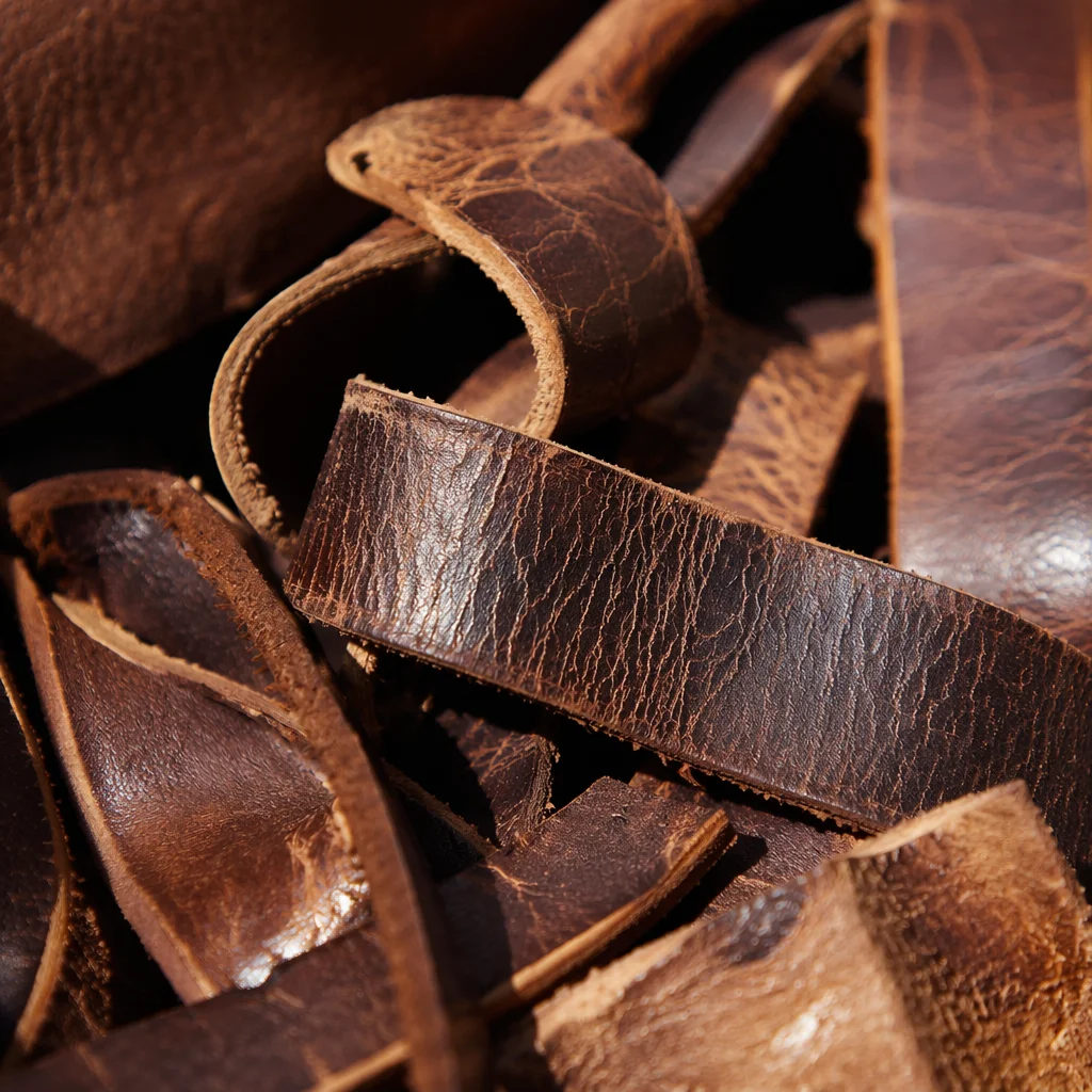 Aged Brown Leather Patina Texture