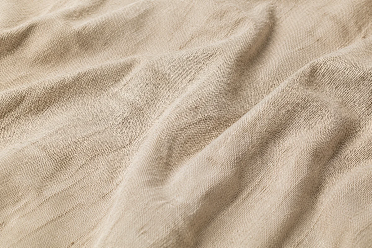 Neutral Beige Linen Texture Background