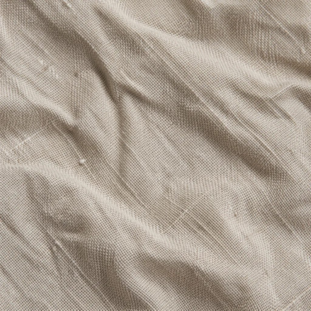 Neutral Beige Linen Fabric Texture Background