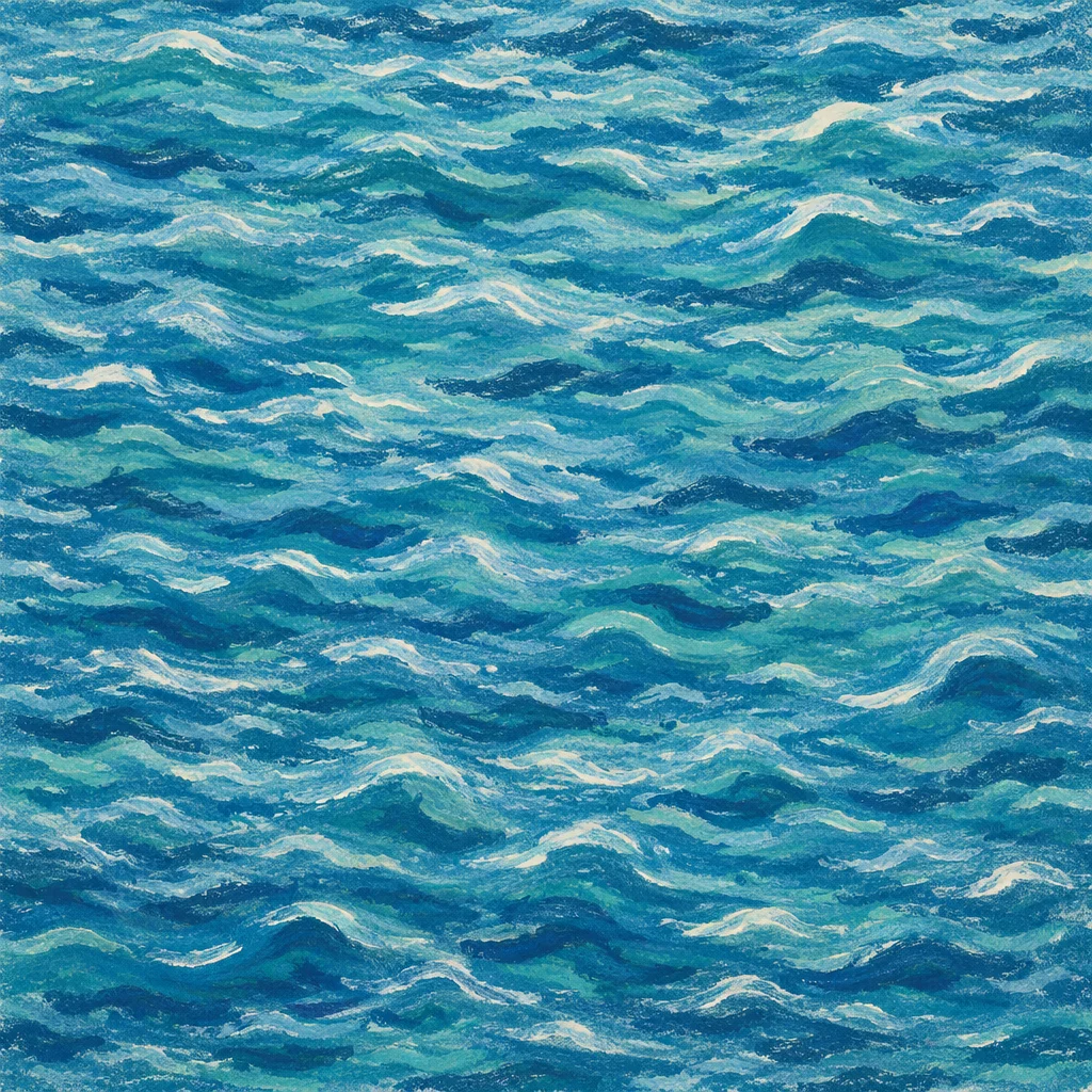 Turquoise Ocean Ripple Texture Background