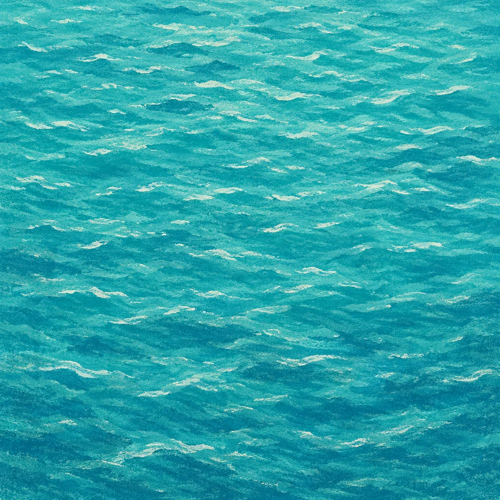 Turquoise Ocean Ripple Texture Background