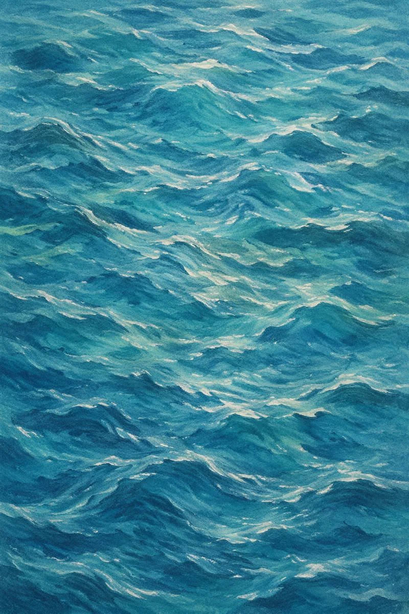 Turquoise Ocean Ripple Texture Background