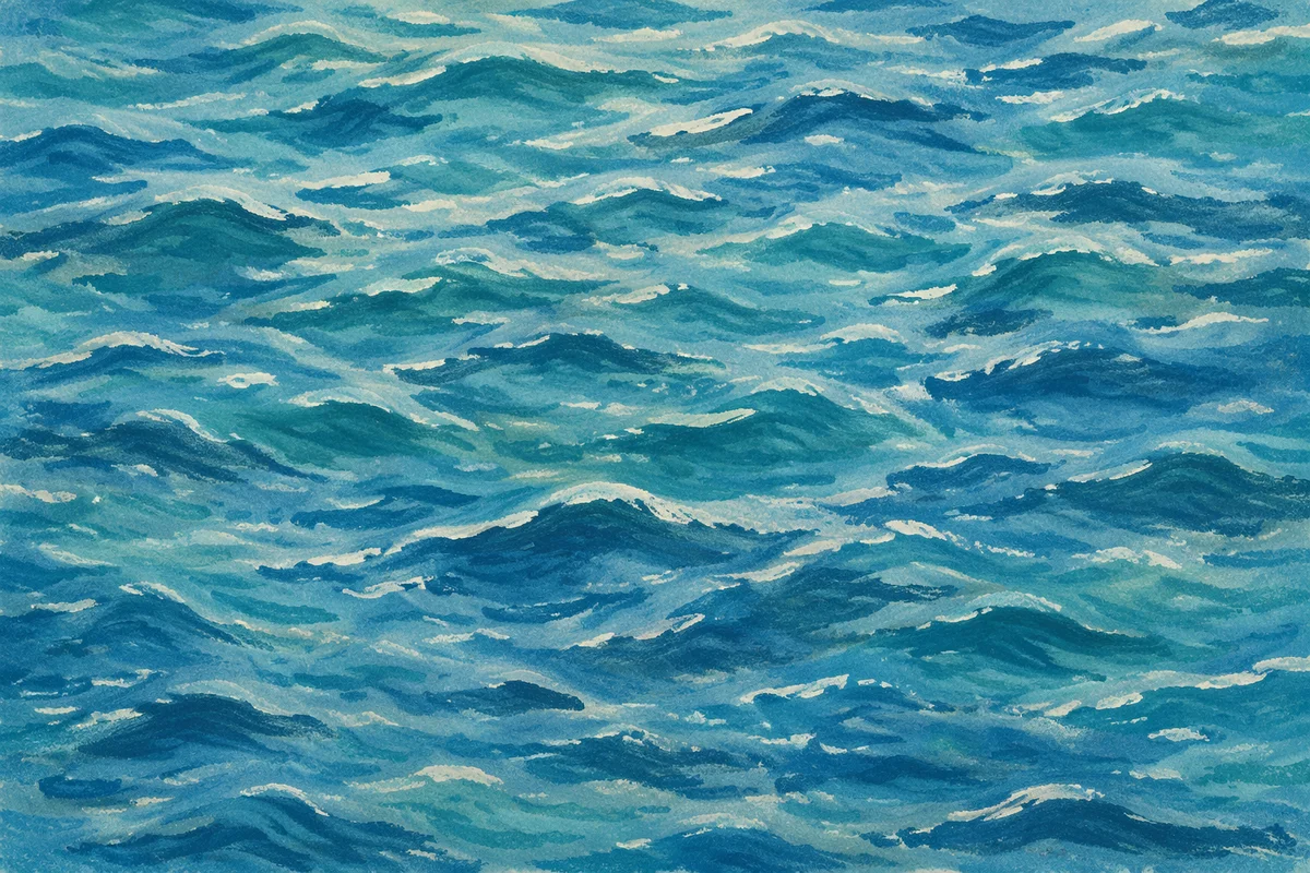 Turquoise Ocean Ripple Texture Background