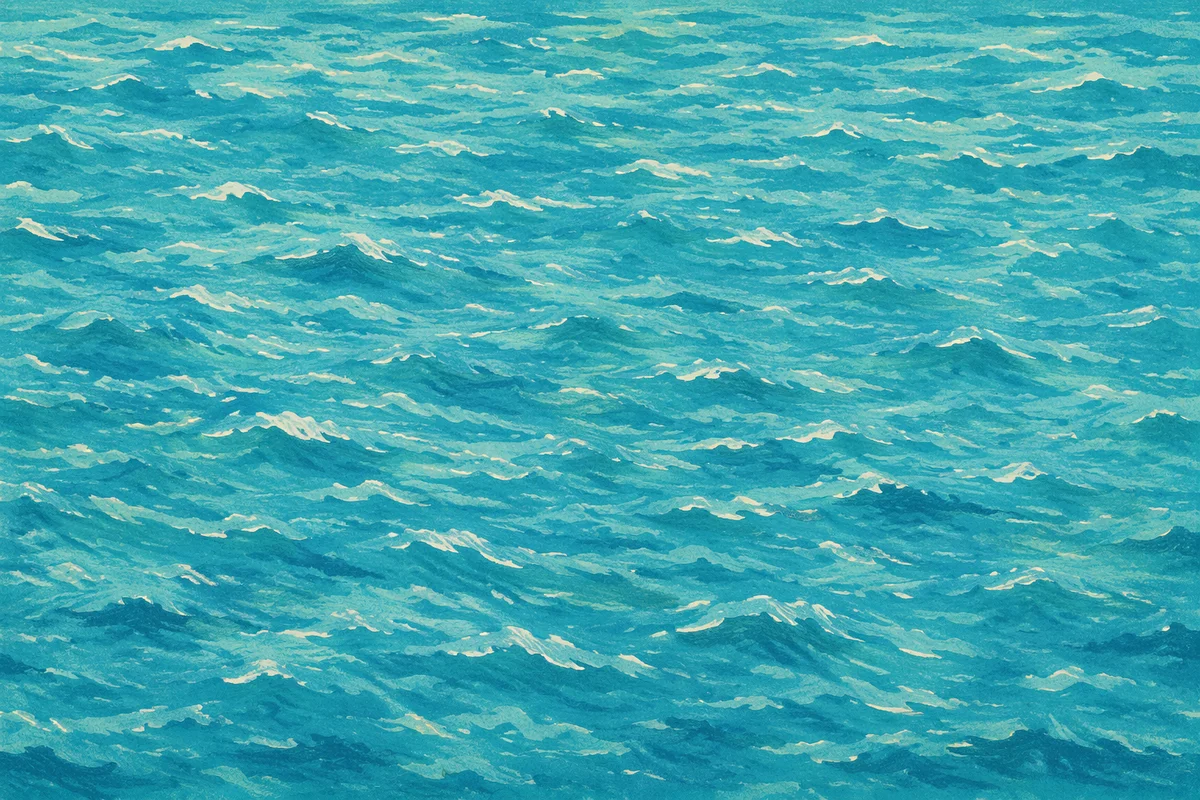 Turquoise Ocean Ripple Texture Background
