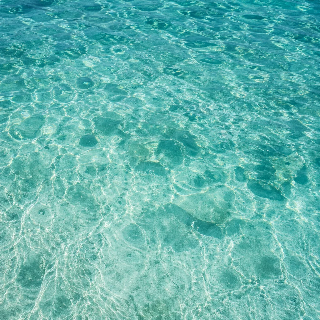Turquoise Ocean Ripple Texture Background