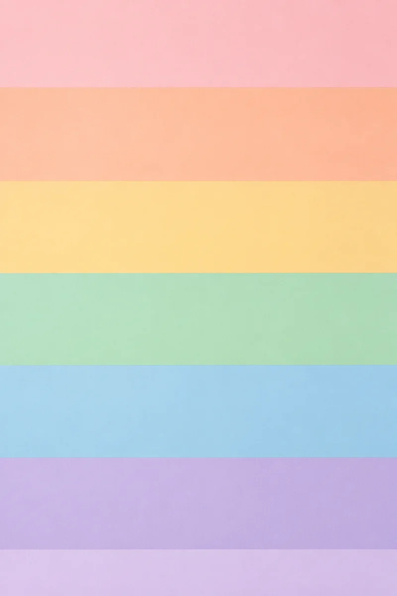 Pastel Rainbow Stripes Clean Paper Background