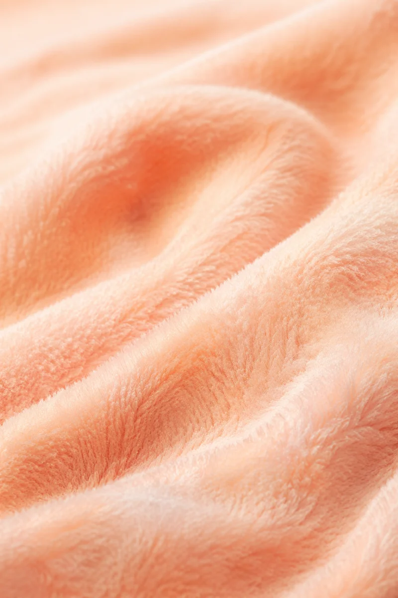 Peach Velvet Texture Macro Background