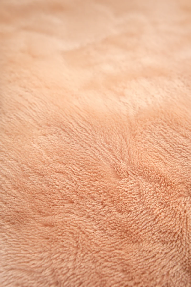 Soft Peach Velvet Macro Background