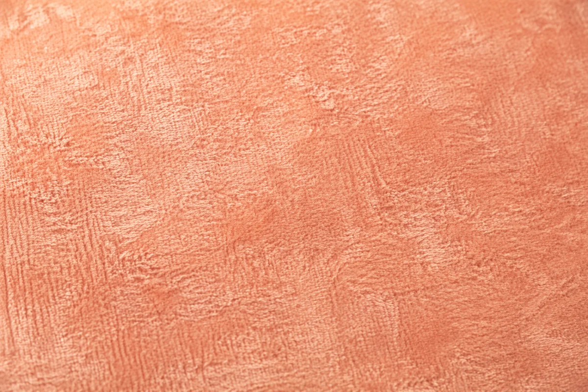 Peach Velvet Texture Background Close Up