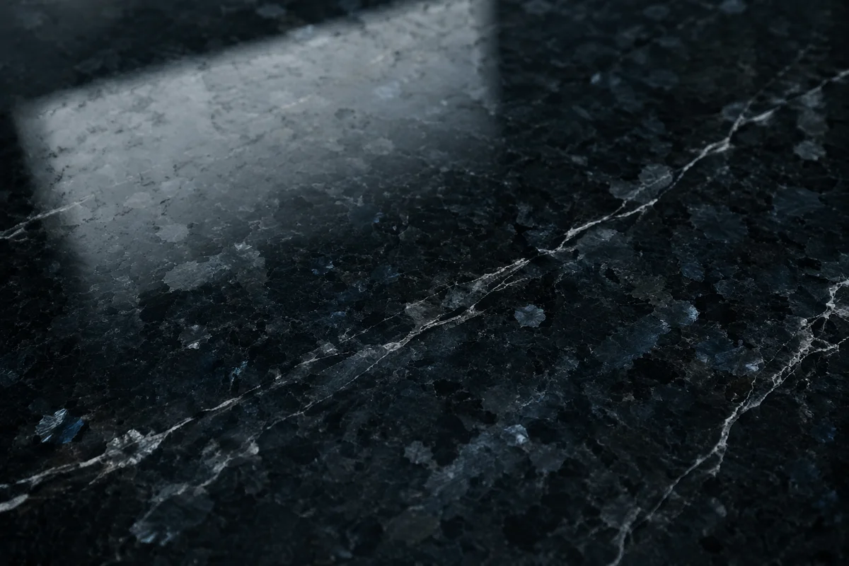 Polished Dark Granite Texture Background