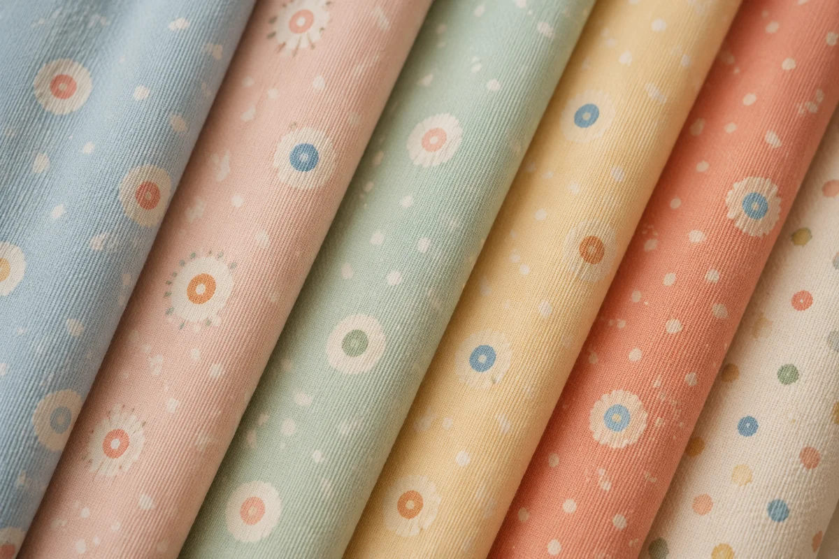 Pastel Polka Dot Fabric Texture