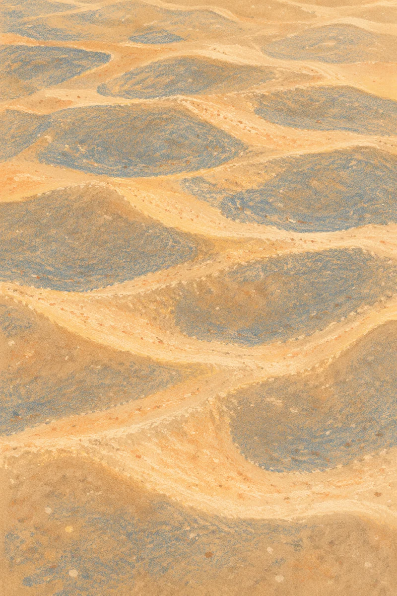 Warm Golden Beach Sand Texture Close Up