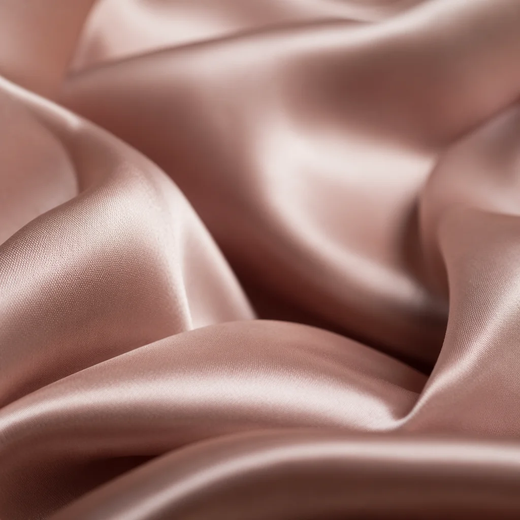 Elegant Pink Champagne Silk Fabric Background