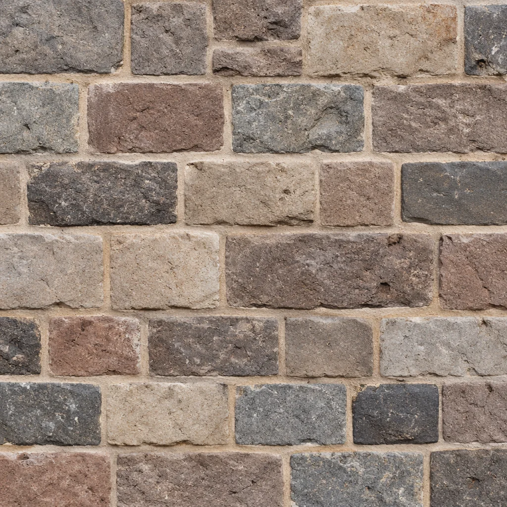 Rustic Gray Stacked Stone Wall Texture