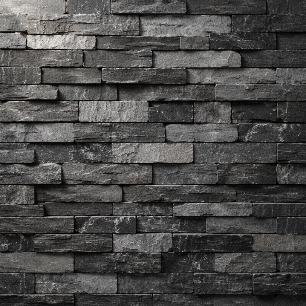 Rustic Gray Stacked Stone Wall Texture