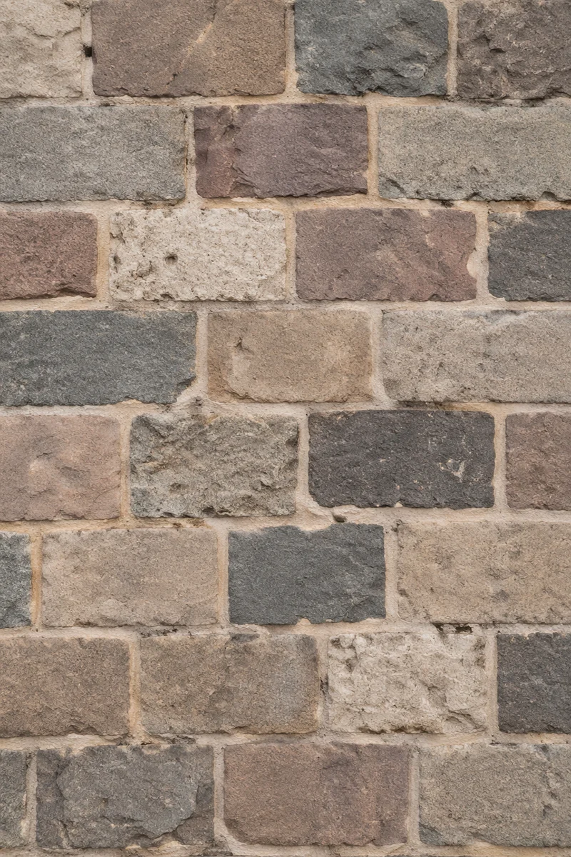 Rustic Gray Stacked Stone Wall Texture