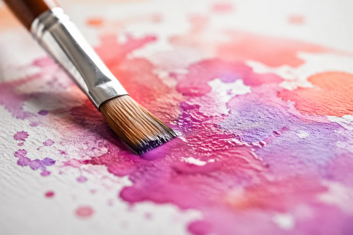 Soft Pink Purple Watercolor Brush Texture