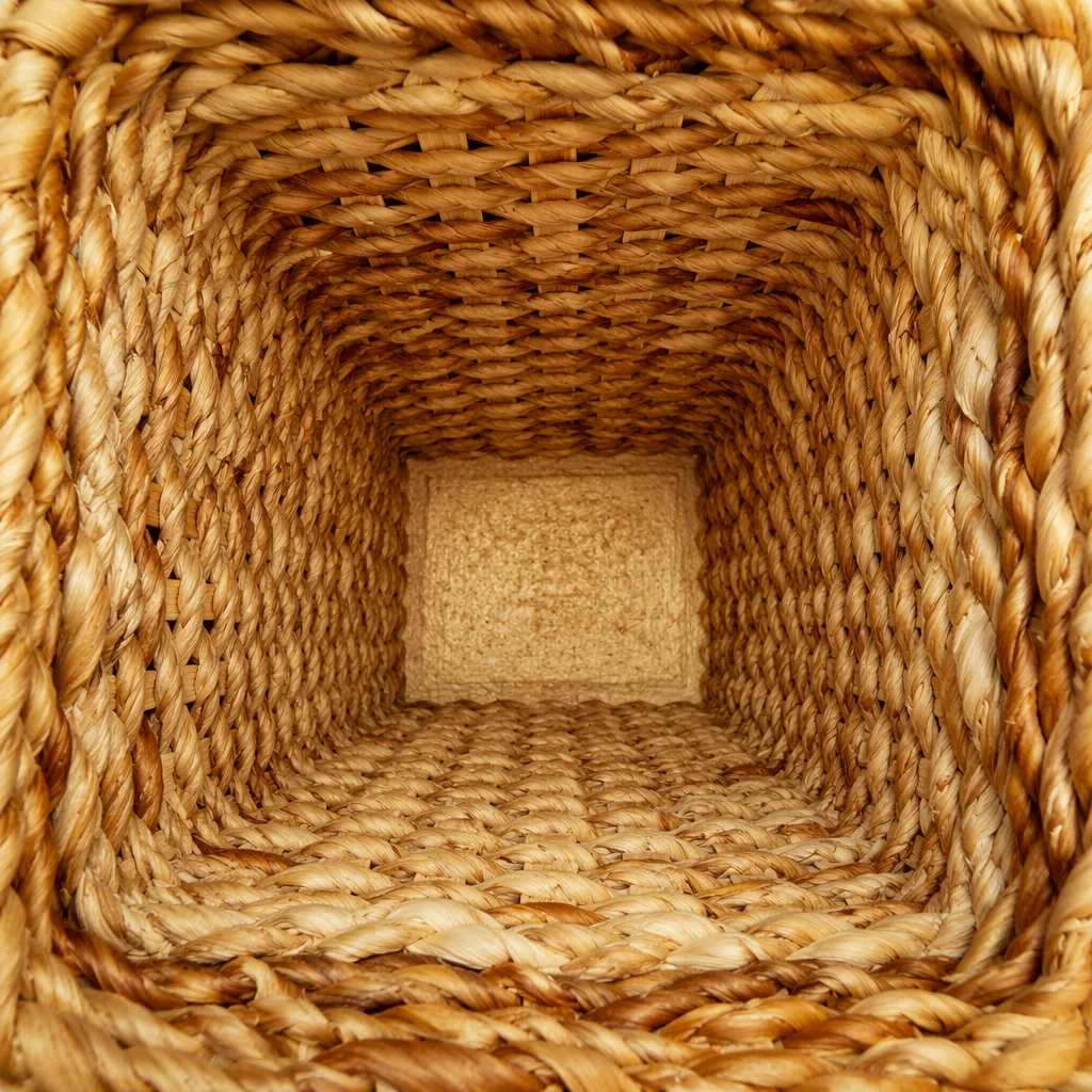 Close-Up Natural Woven Basket Texture