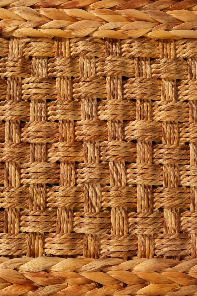 Natural Woven Basket Texture Close Up